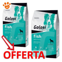 Offerta crocchette Golosi pesce per cani adulti
