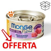 Cibo umido cane Monge pollo manzo offerta