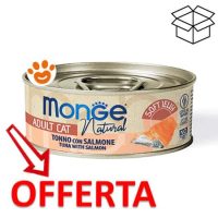 Cibo umido gatto tonno salmone offerta Monge