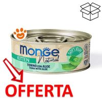 Offerta cibo umido gattini tonno con aloe Monge