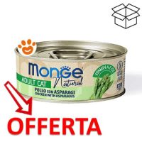 Offerta cibo umido gatto pollo con asparagi Monge
