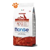 Monge Dog Natural Superpremium All Breeds Puppy e Junior Agnello e Riso