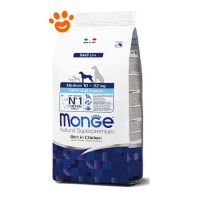 Monge Dog Natural Superpremium Medium Puppy e Junior Pollo