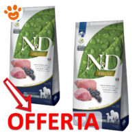 Due sacchi N&D Prime cane in offerta