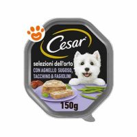 Cesar Dog Ricette Classiche con Agnello e Tacchino in Patè
