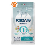 Sacco crocchette FORZA10 MonoDiet Puppy al pesce