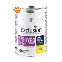 Exclusion Dog Diet Hypoallergenic Quaglia e Piselli