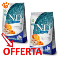 Offerta crocchette cane ND Ocean merluzzo e arancia