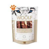 Woolf Dog Snack Twister di Pollo con Pelle Grezza