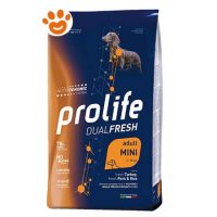 Prolife Dog DualFresh Adult Mini Tacchino Fresco Maiale Fresco e Riso