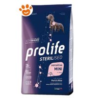 Prolife Dog Sterilised Sensitive Adult Mini Maiale e Riso