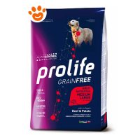 Prolife Dog Grainfree Sensitive Adult Medium Large Manzo e Patate