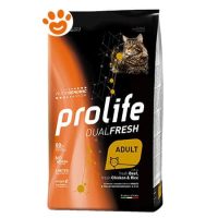 Prolife Cat Dualfresh Adult Manzo, Pollo e Riso