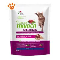 Natural Trainer Cat Adult Sterilised Prosciutto Crudo e Fibra di Pisello