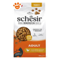 Sacco crocchette gatto Schesir Adult pollo 400g