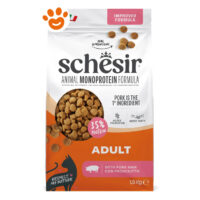 Sacco crocchette gatto Schesir Adult maiale 1,5 kg