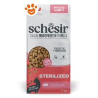Sacco crocchette Schesir Sterilized maiale 10 kg