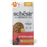 Sacco crocchette Schesir Sterilized pollo 10kg