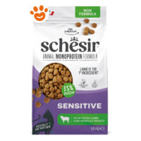 Sacco crocchette gatto Schesir Sensitive agnello