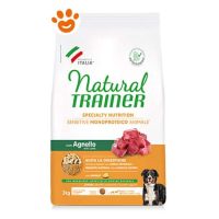 Natural Trainer Dog Sensitive No Gluten Adult Medium Maxi Agnello