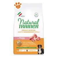 Natural Trainer Dog Sensitive No Gluten Adult Medium Maxi Maiale