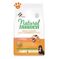 Natural Trainer Dog Sensitive No Gluten Adult Medium Maxi Salmone