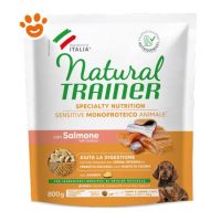 Natural Trainer Dog No Gluten Sensitive Puppy Small & Toy Salmone
