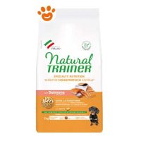 Natural Trainer Dog Sensitive No Gluten Mature Small & Toy Salmone