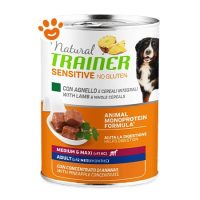 Trainer Dog Sensitive No Gluten Adult Medium & Maxi Agnello e Cereali Integrali