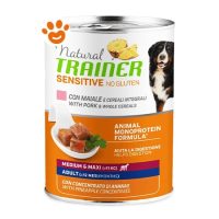 Trainer Dog Sensitive No Gluten Adult Medium & Maxi Maiale e Cereali Integrali