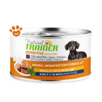 Trainer Dog Sensitive No Gluten Adult Small & Toy Anatra e Cereali Integrali