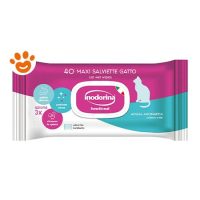 Inodorina Cat Salviette Funzionali con Delicata Acqua Aromatica
