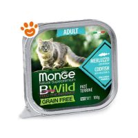 Monge Cat Bwild Grain Free Adult Patè Merluzzo