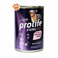 Prolife Dog Sterilised Sensitive Adult Medium Large Maiale e Riso