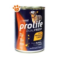Prolife Dog Dual Fresh Adult Medium Large Bufalo e Agnello