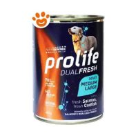 Prolife Dog Dual Fresh Adult Medium Large Salmone e Merluzzo