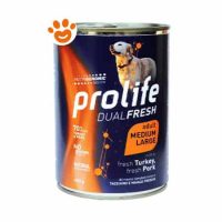 Prolife Dog Dual Fresh Adult Medium Large Tacchino e Maiale