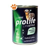 Prolife Dog Lifestyle Adult Light Medium Large Merluzzo e Riso
