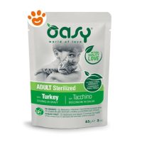 Oasy Cat Bocconcini in Salsa Adult Sterilizzato con Tacchino