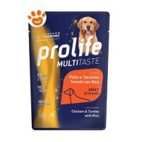 Prolife Dog Multi Taste Adult All Breeds con Pollo, Tacchino e Riso