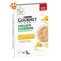 Purina Cat Gourmet Nature Creations Exquisite Puree con Pollo e Zucca