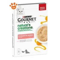 Purina Cat Gourmet Nature Creations Exquisite Puree con Salmone e Carote