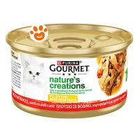 Purina Cat Gourmet Nature Creations con Manzo, Piselli e Carote