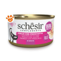 Scatoletta Schesir pollo con prosciutto per gatti