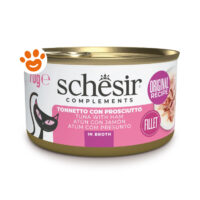 Lattina Schesir tonnetto con prosciutto per gatti