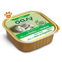 Oasy Cat Delizioso Patè Adult Anatra con Verdure