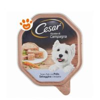 Cesar Dog Ricette di Campagna con Pollo Selvaggina e Verdurine in Salsa