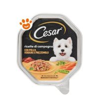 Cesar Dog Ricette di Campagna con Pollo e Verdurine in Salsa