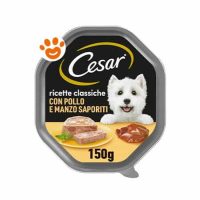 Cesar Dog Ricette Classiche con Manzo e Pollo in Patè