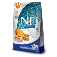 Farmina Dog N&D Ocean Grain Adult Medium Maxi Merluzzo, Farro, Avena e Arancia